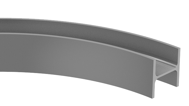 I-beam profile bending with x-x axis(hard way)