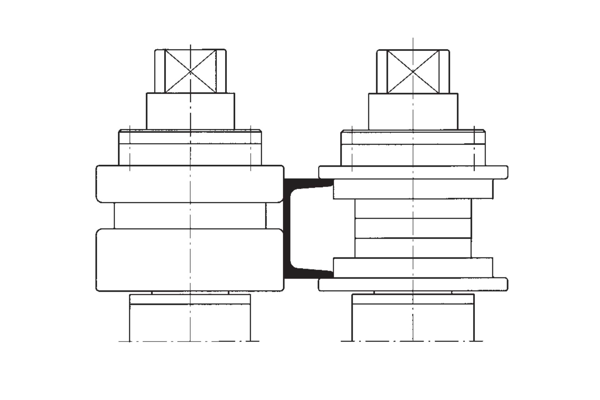bending c channel of Y-Y axis flanches in